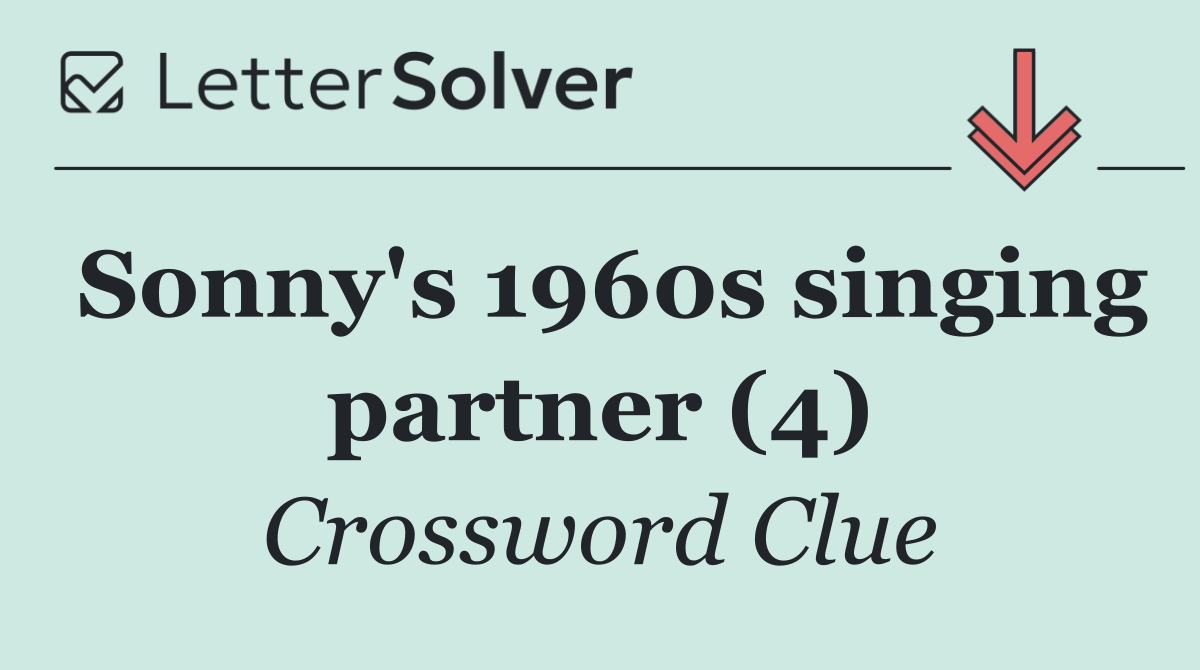Sonny's 1960s singing partner (4)