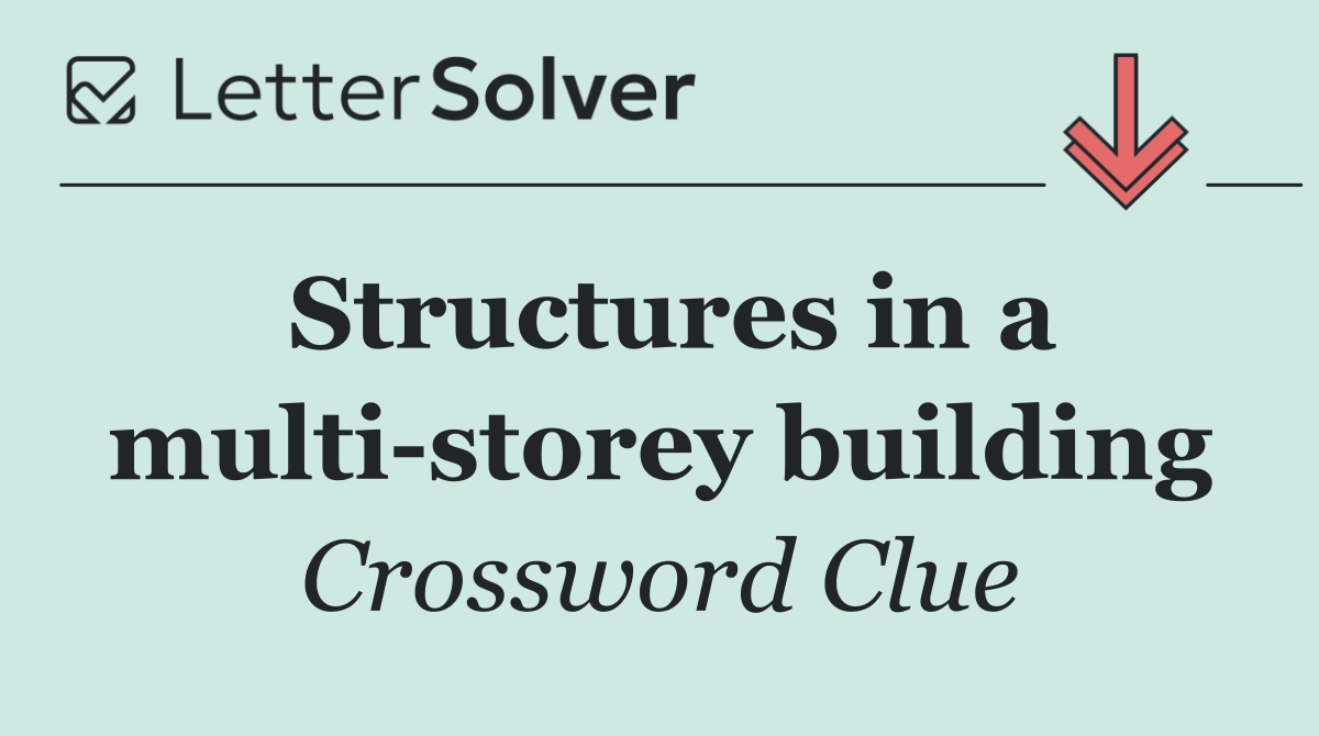 Structures in a multi storey building