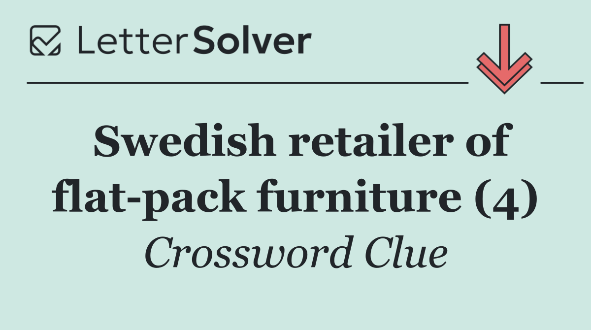 Swedish retailer of flat pack furniture (4)