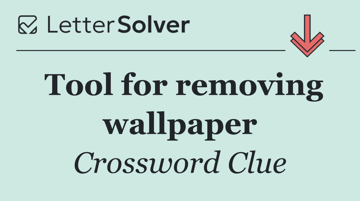 Tool for removing wallpaper