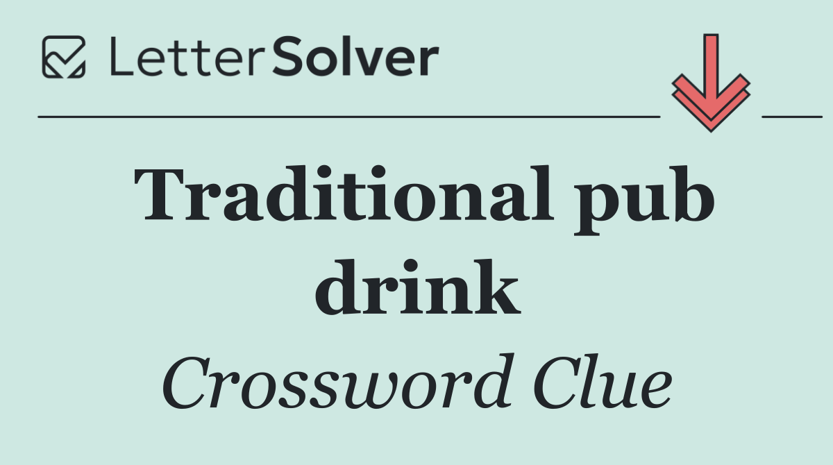 Traditional pub drink