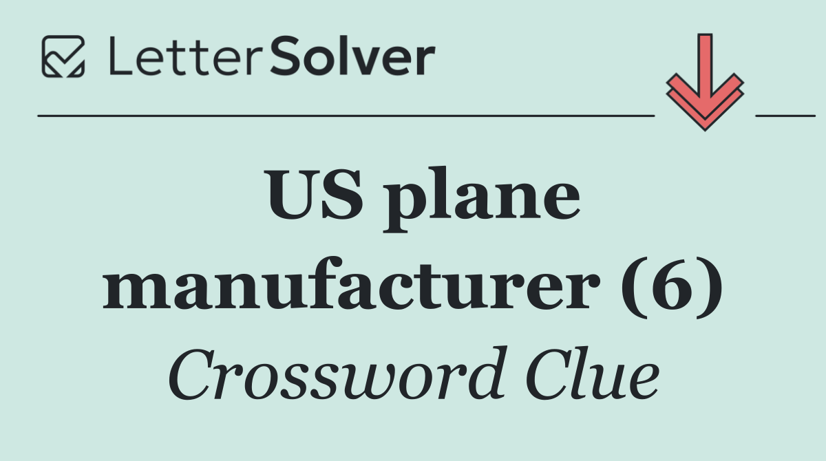 US plane manufacturer (6)