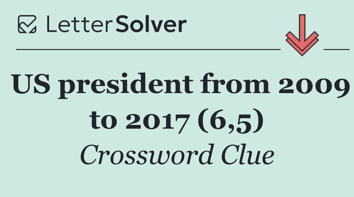 US president from 2009 to 2017 (6,5)