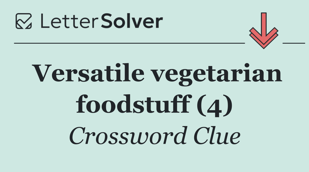 Versatile vegetarian foodstuff (4)