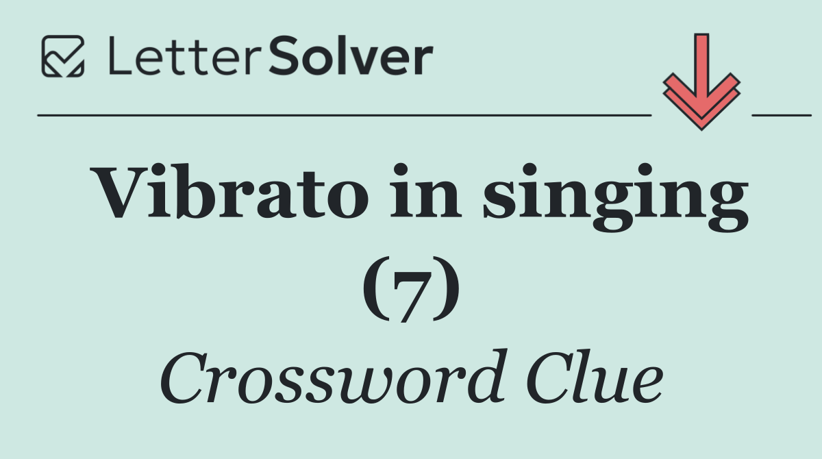 Vibrato in singing (7)
