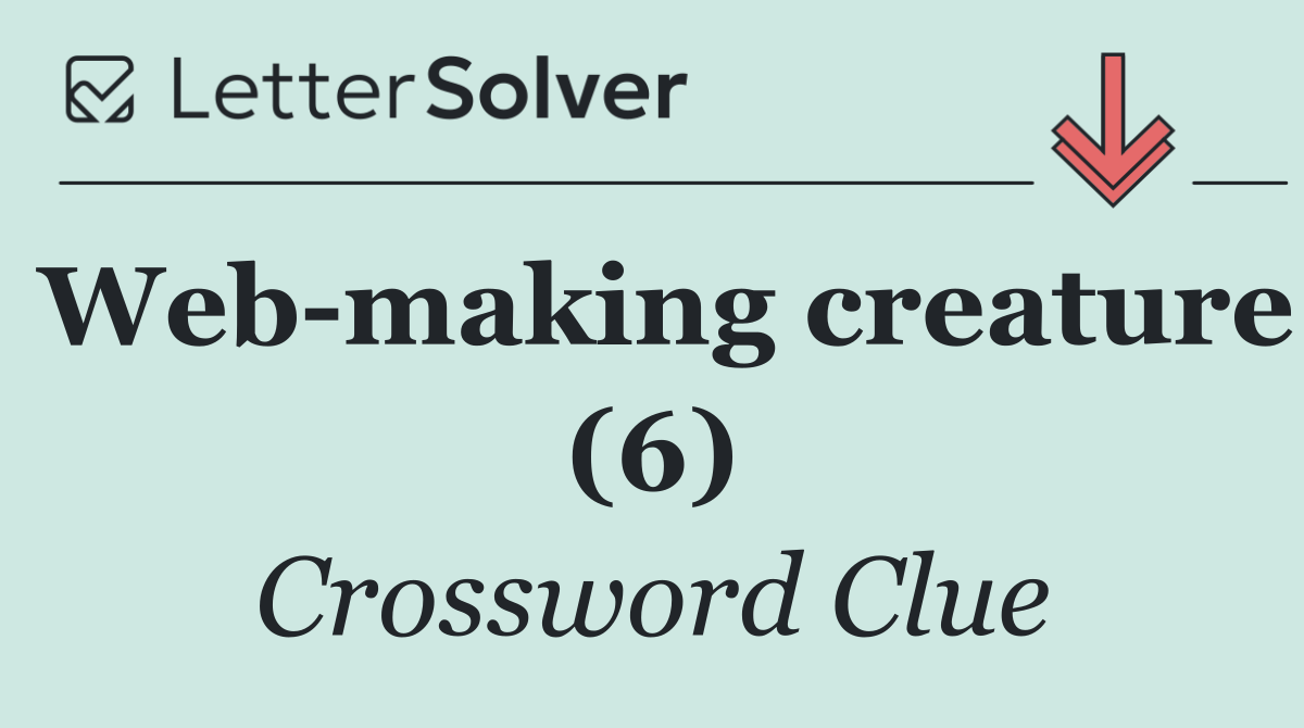 Web making creature (6)
