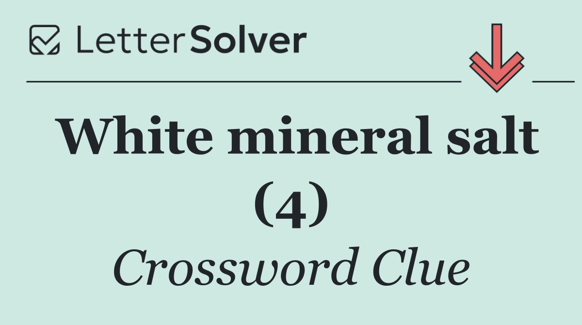 White mineral salt (4)