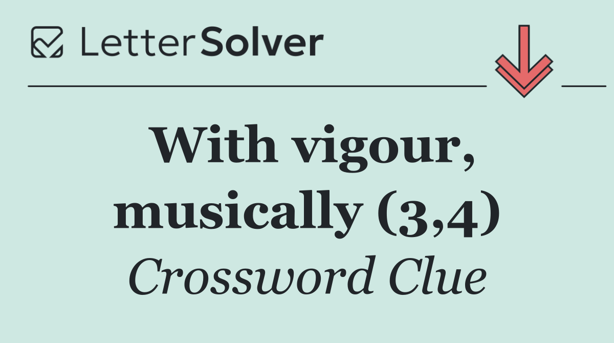 With vigour, musically (3,4)