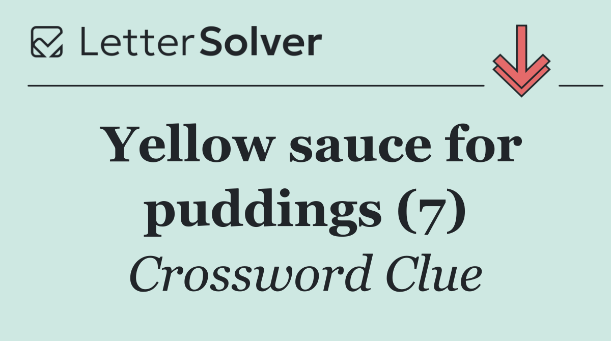 Yellow sauce for puddings (7)