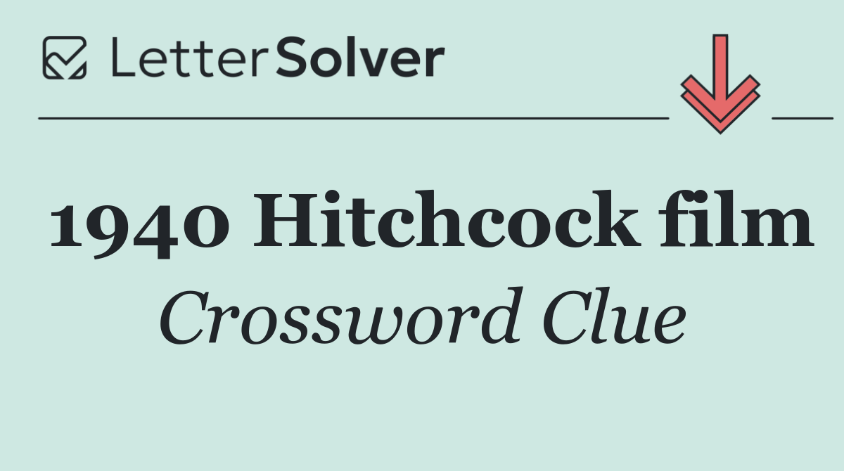 1940 Hitchcock film