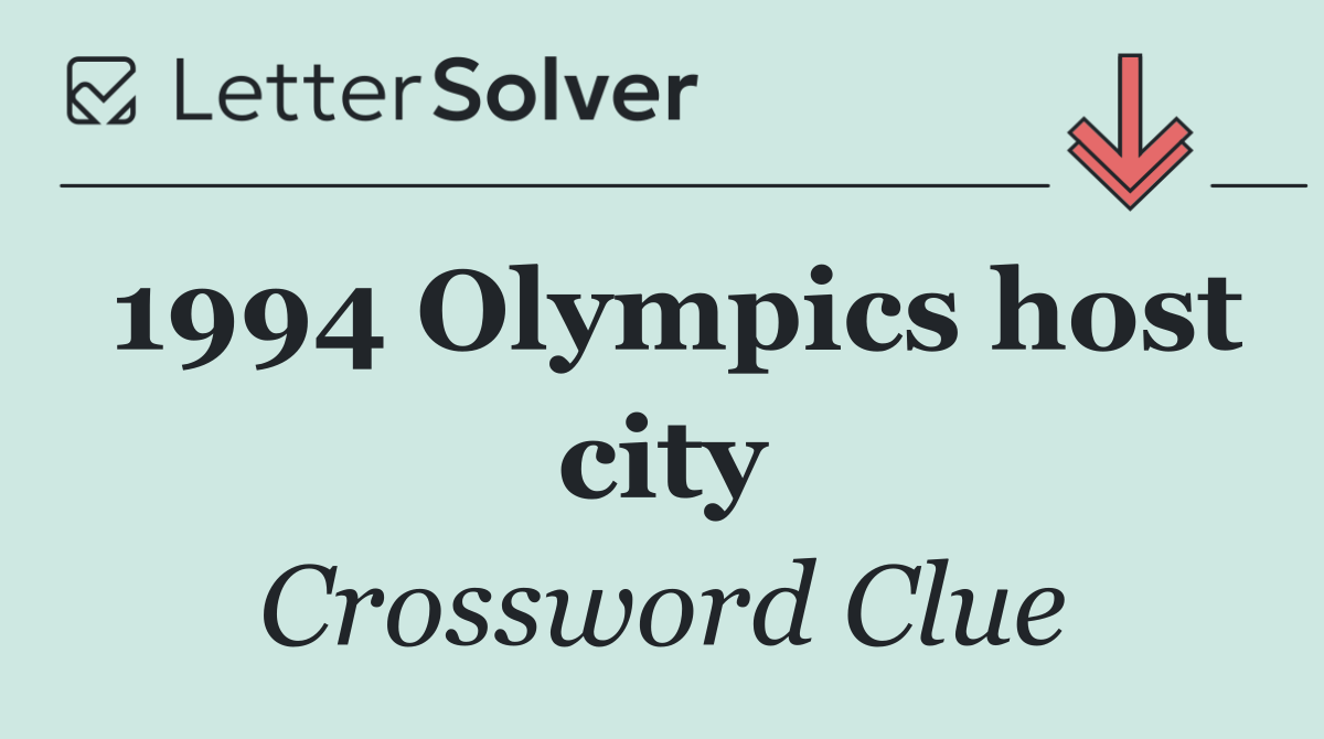 1994 Olympics host city