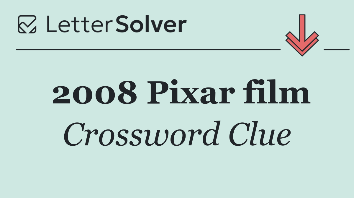 2008 Pixar film