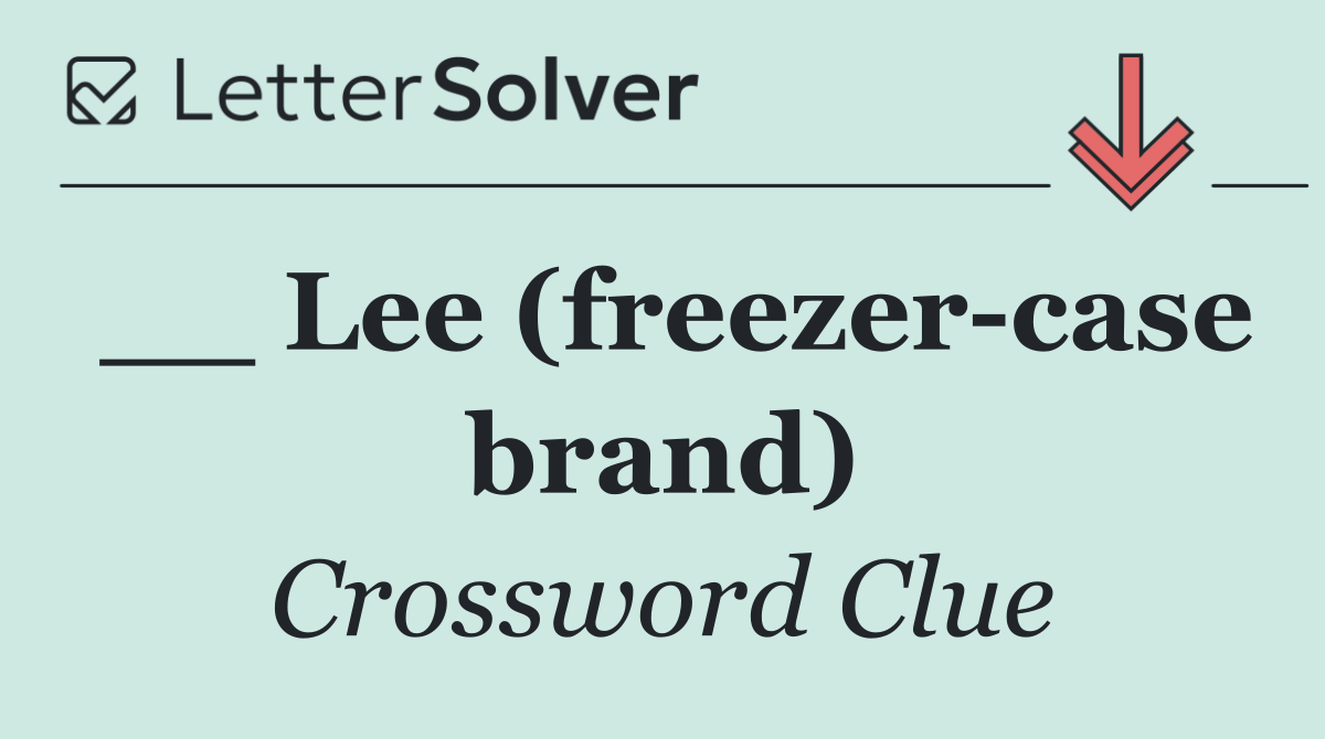 __ Lee (freezer case brand)