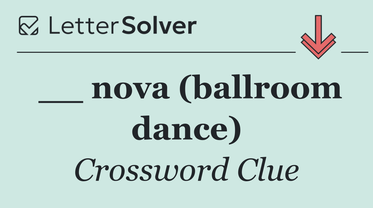 __ nova (ballroom dance)