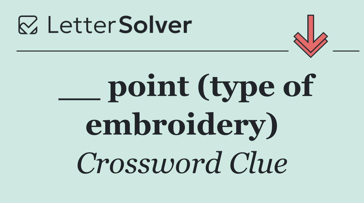 __ point (type of embroidery)