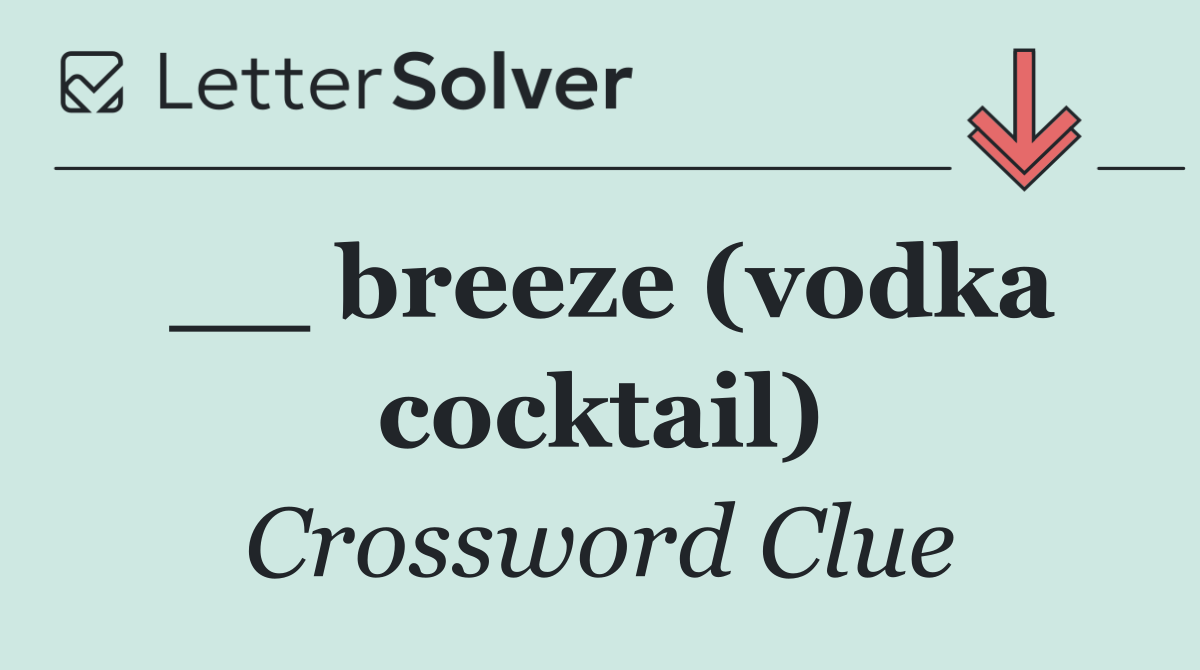 __ breeze (vodka cocktail)