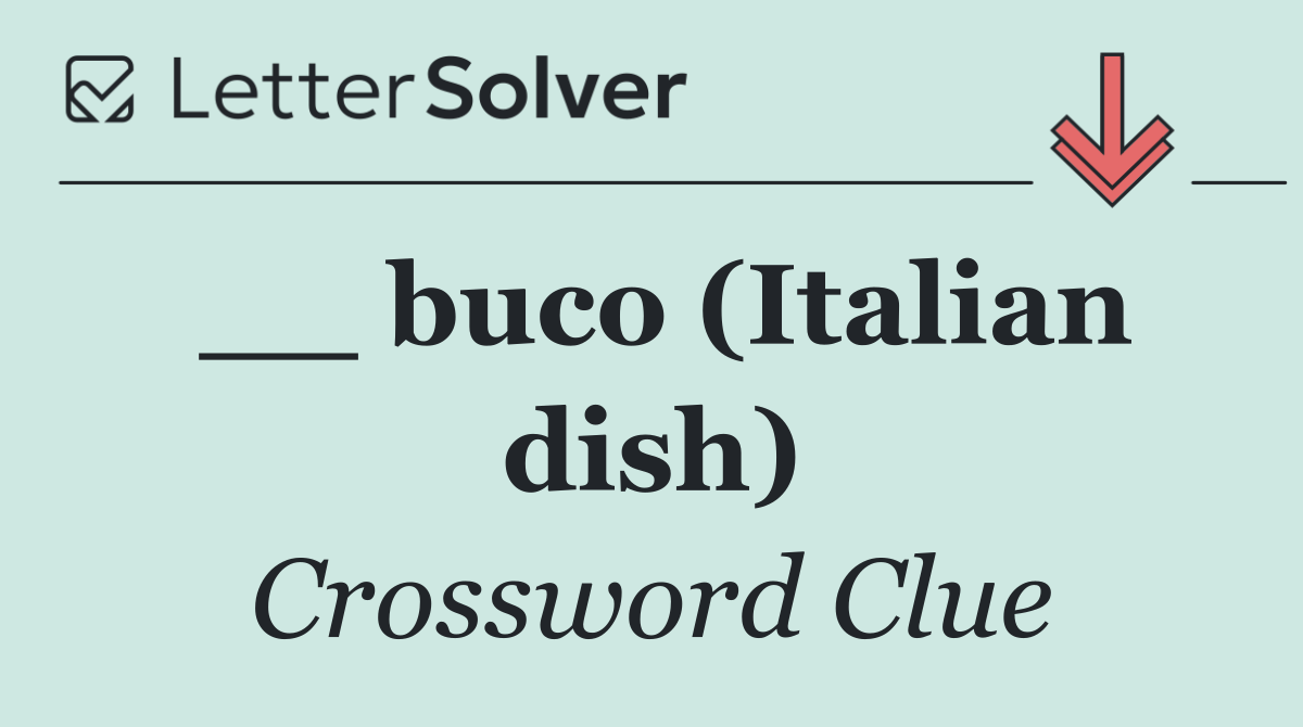 __ buco (Italian dish)