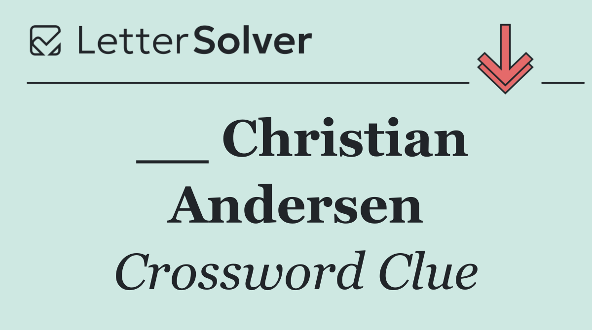 __ Christian Andersen