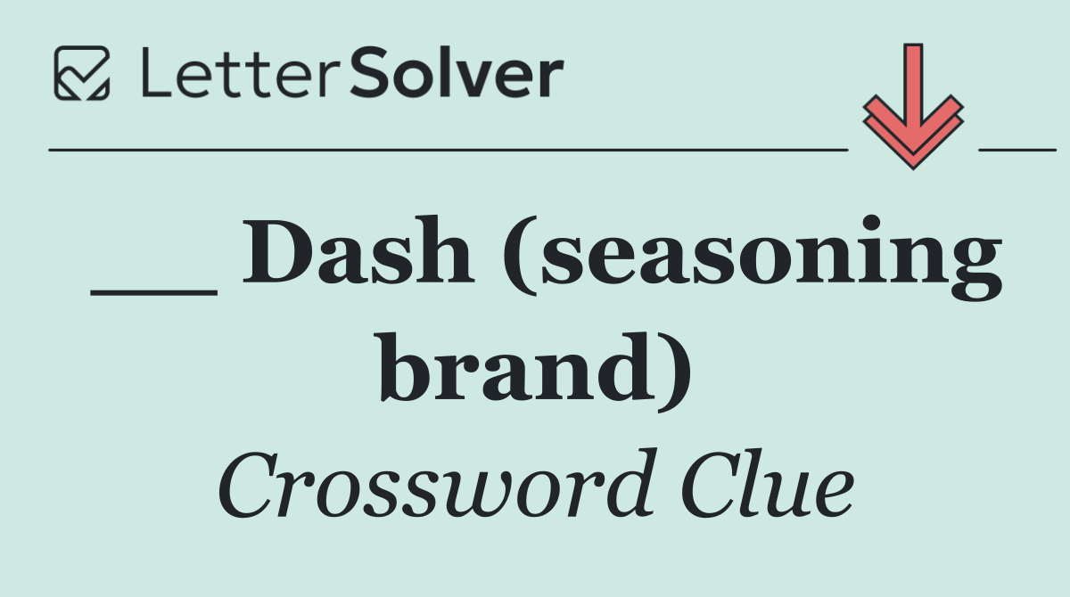 __ Dash (seasoning brand)