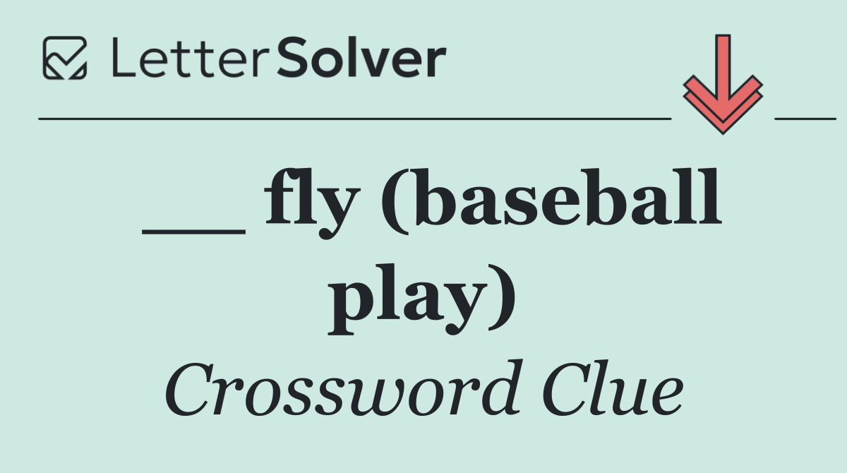 __ fly (baseball play)
