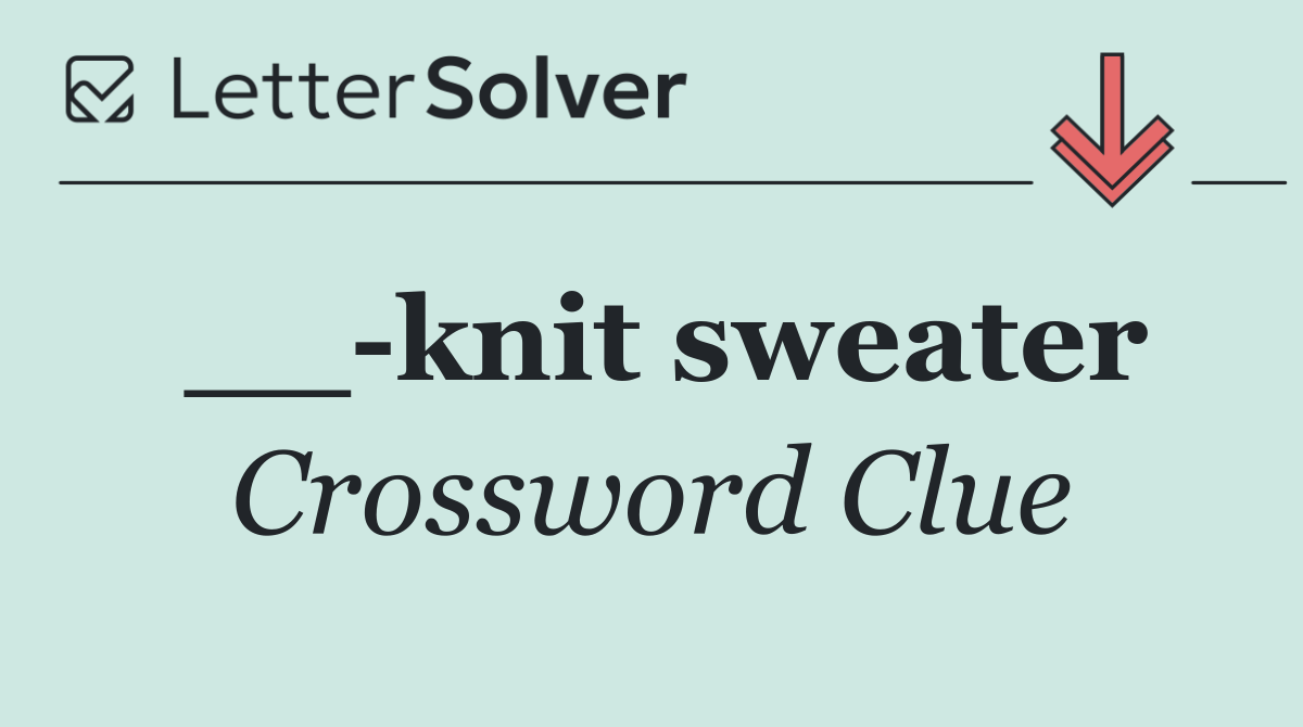__ knit sweater