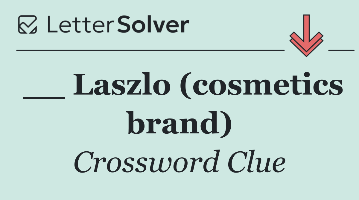__ Laszlo (cosmetics brand)