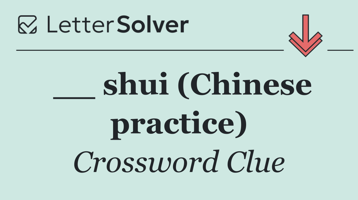 __ shui (Chinese practice)