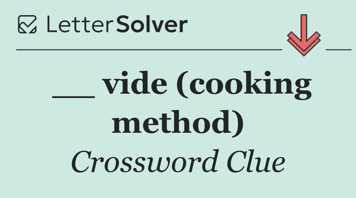 __ vide (cooking method)