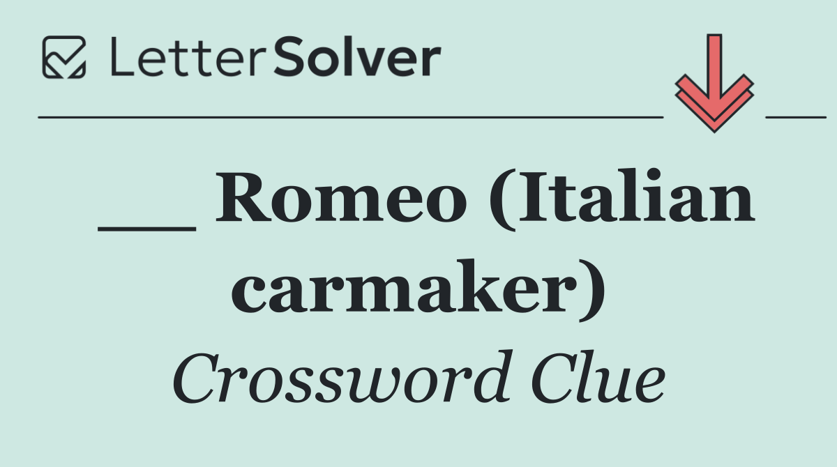 __ Romeo (Italian carmaker)