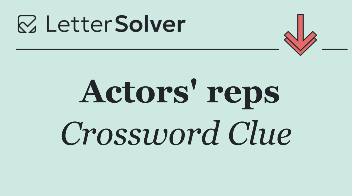Actors' reps