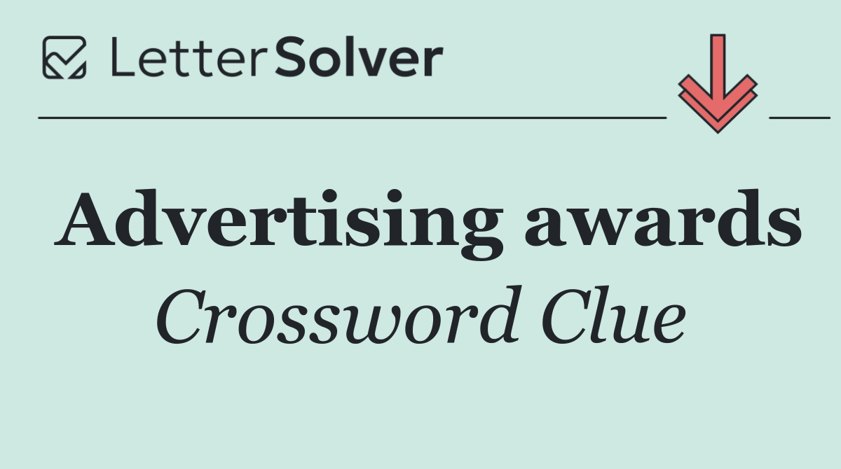 Advertising awards