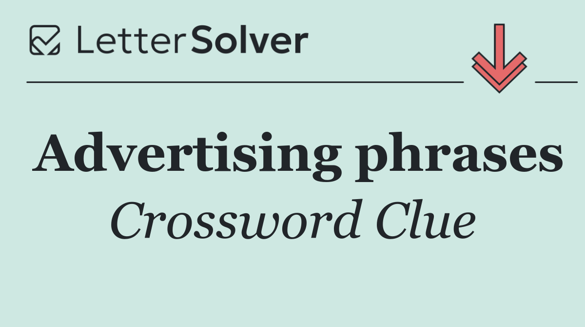 Advertising phrases