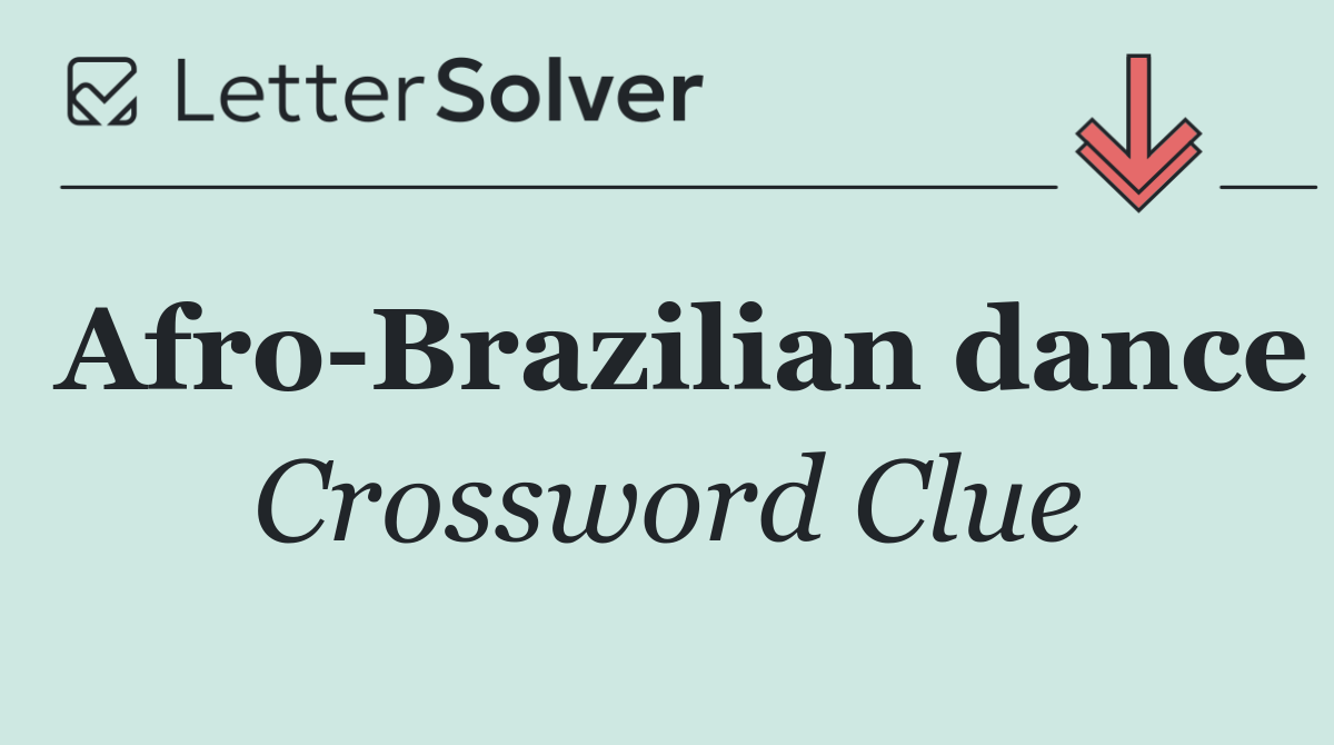 Afro Brazilian dance