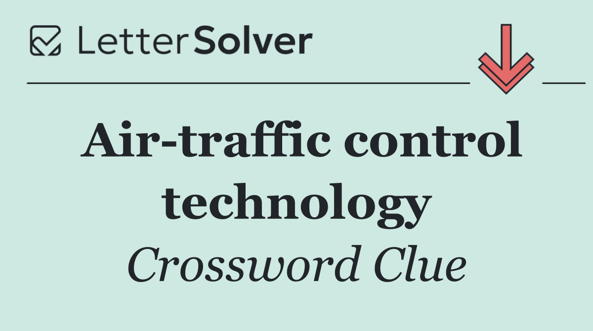 Air traffic control technology