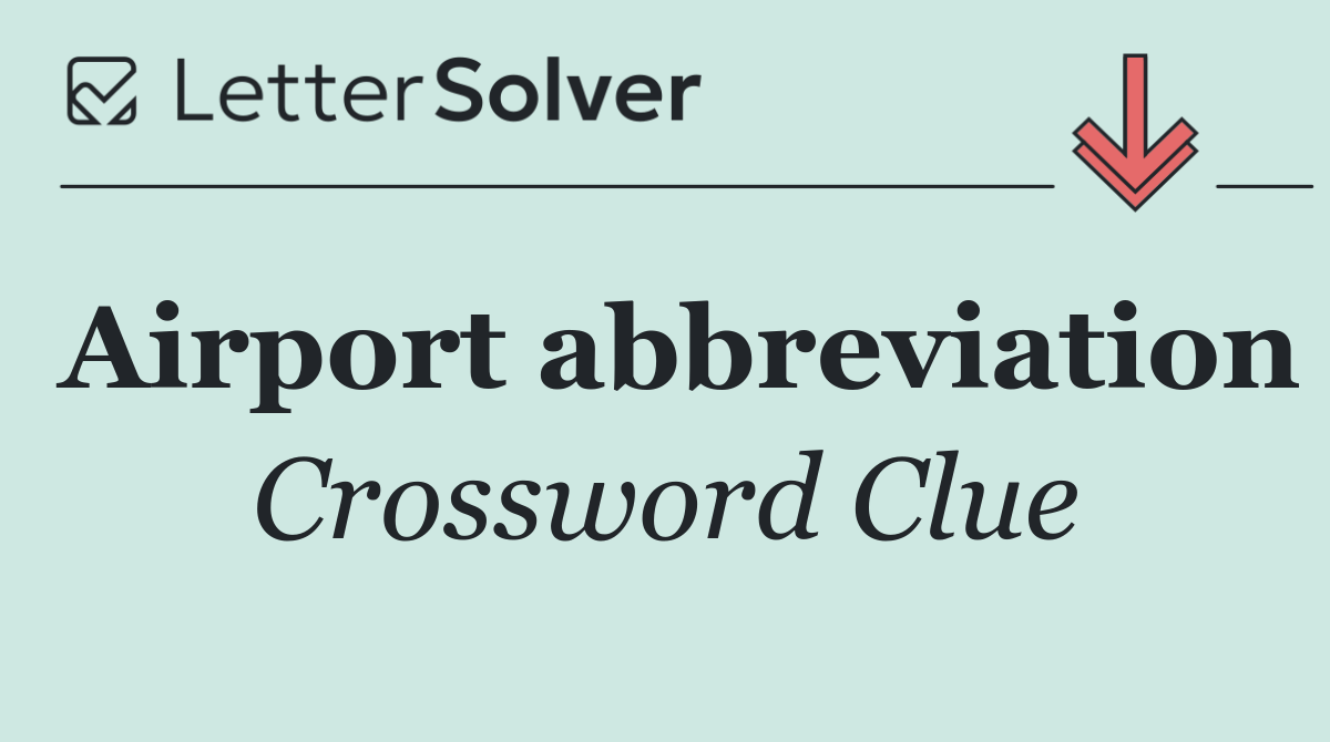 Airport abbreviation