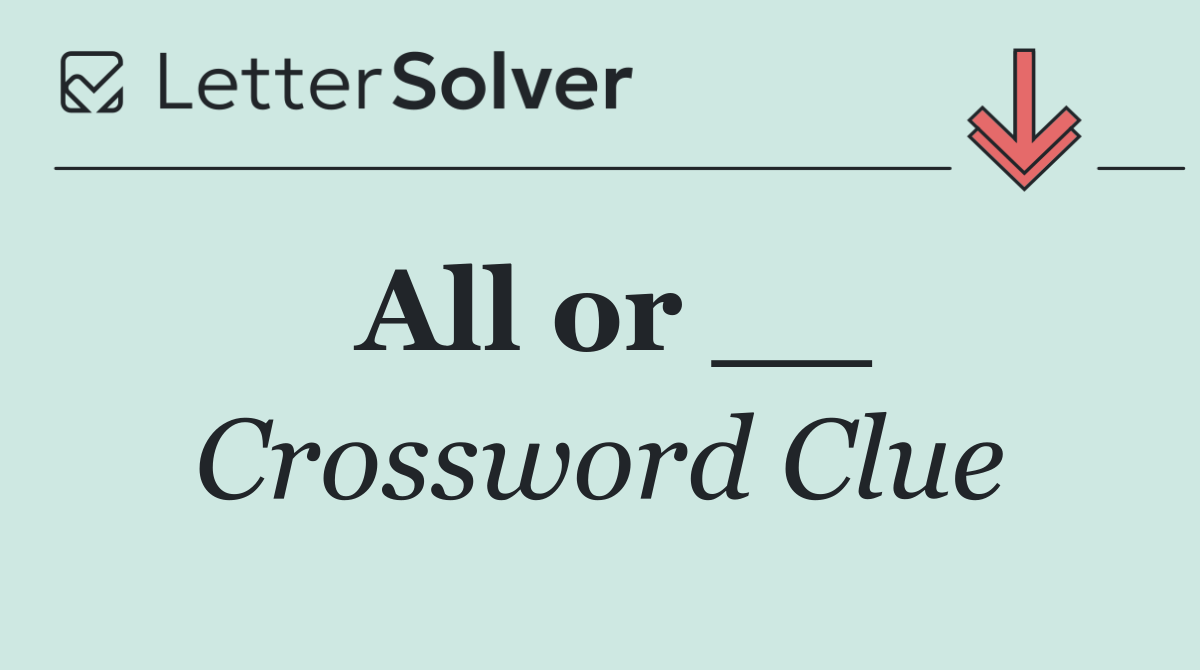 All or __