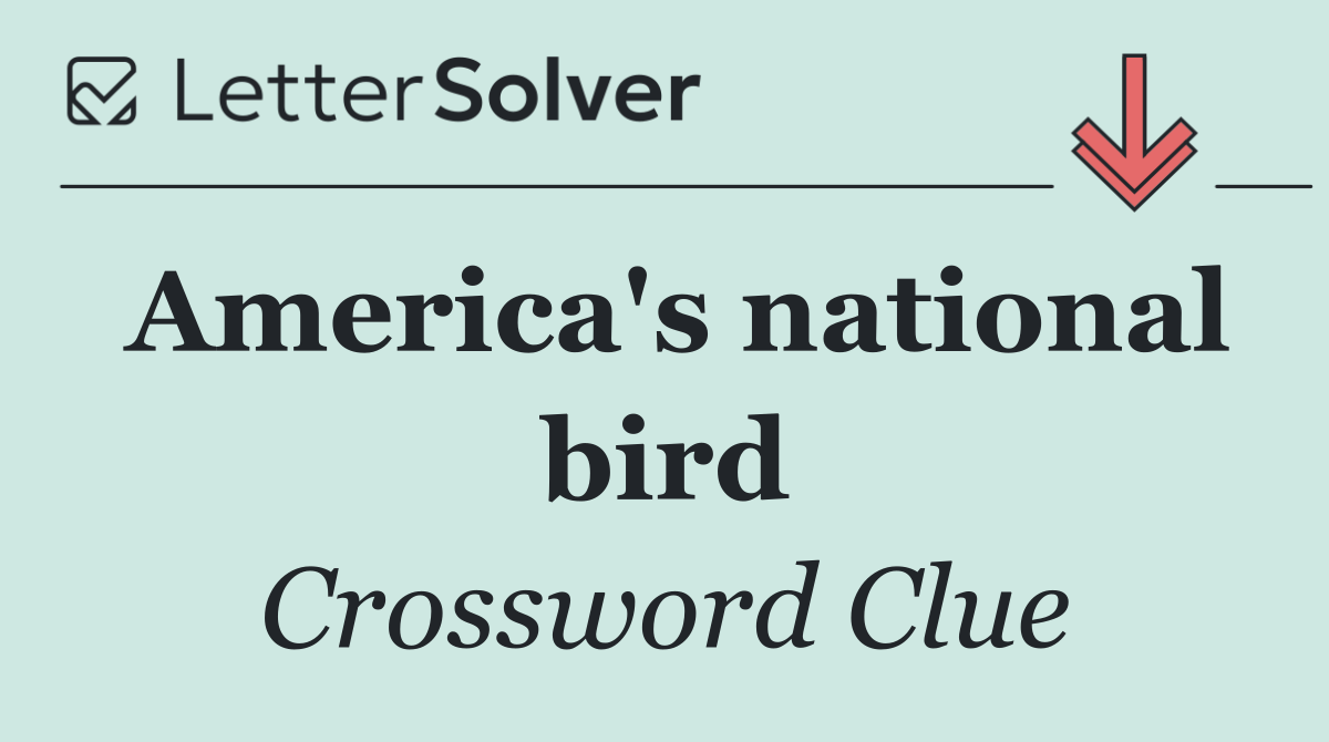 America's national bird