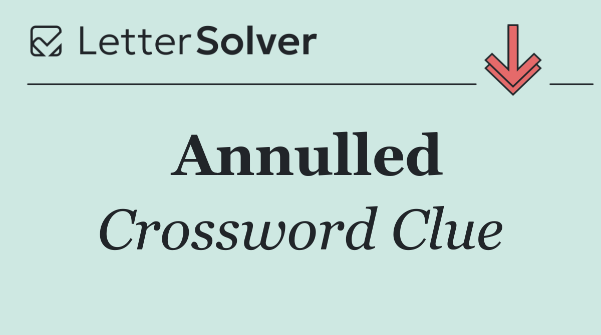 Annulled