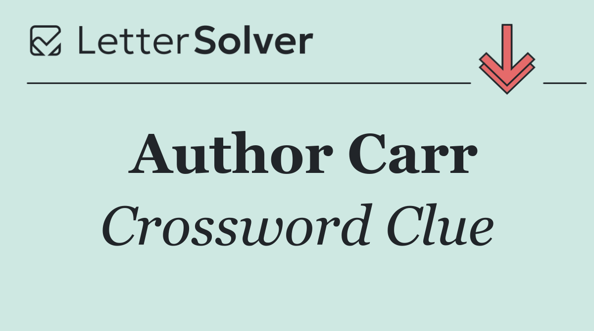 Author Carr