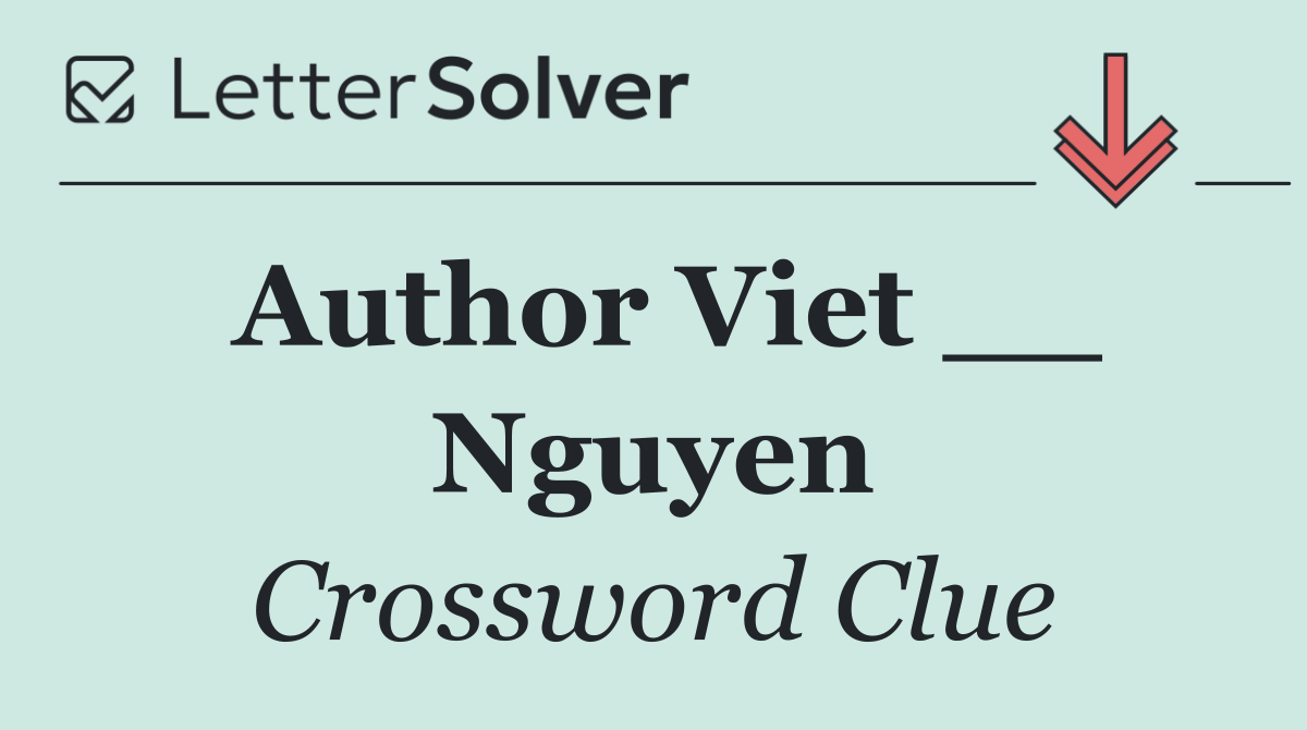 Author Viet __ Nguyen