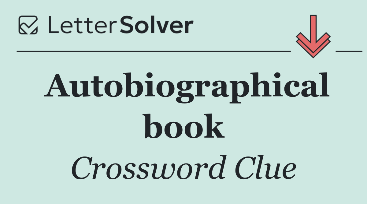 Autobiographical book