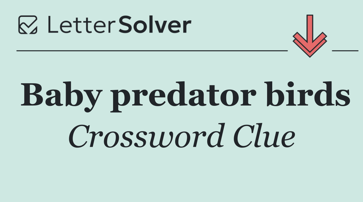 Baby predator birds