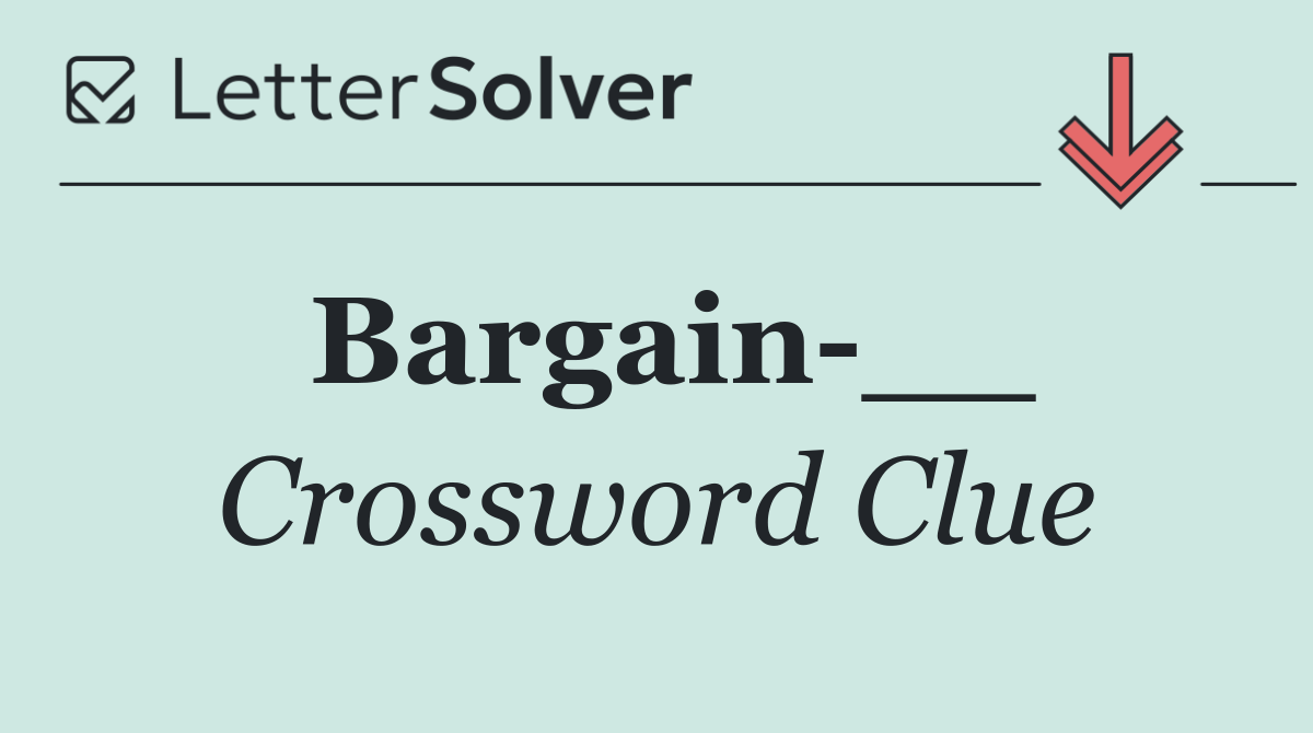 Bargain __