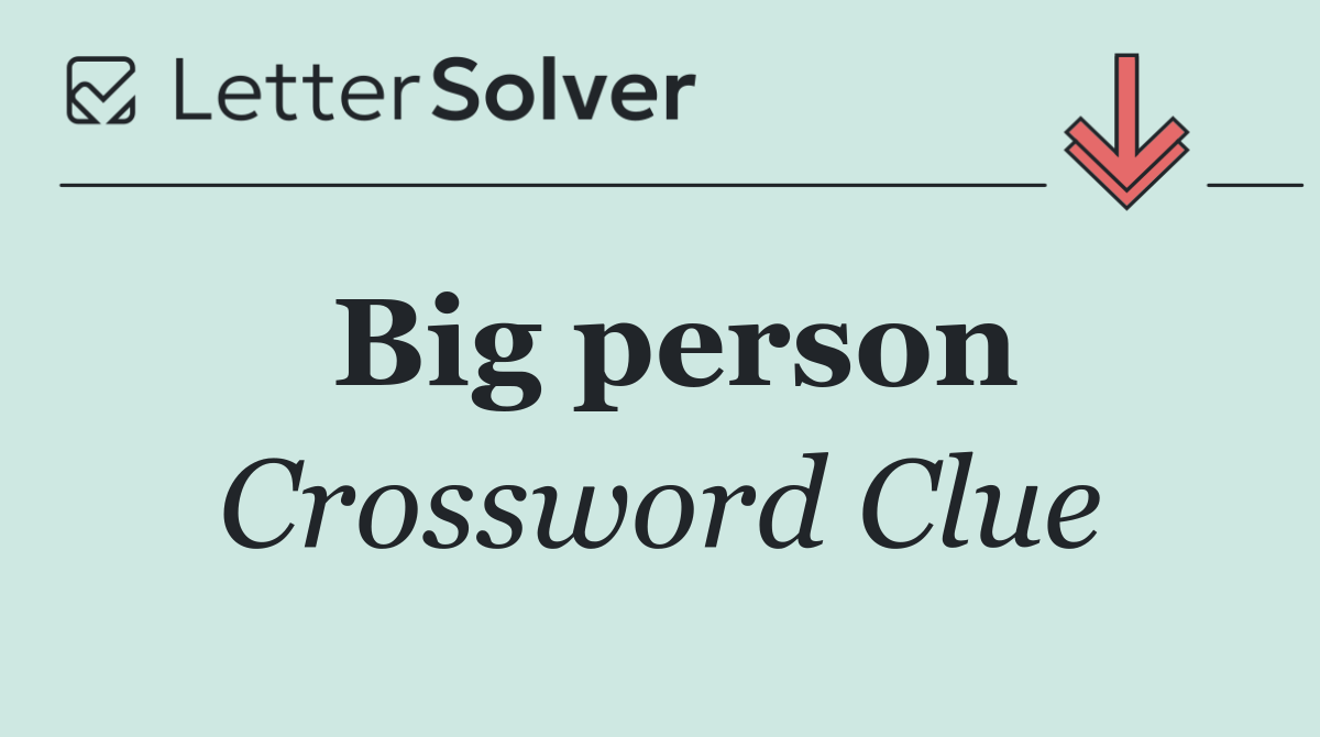 Big person