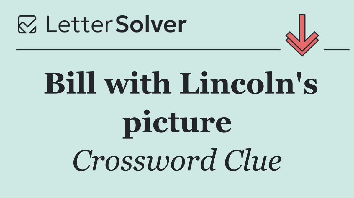 Bill with Lincoln's picture