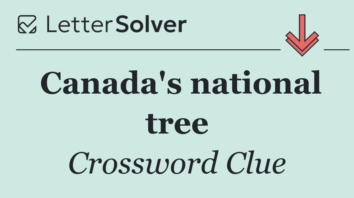Canada's national tree