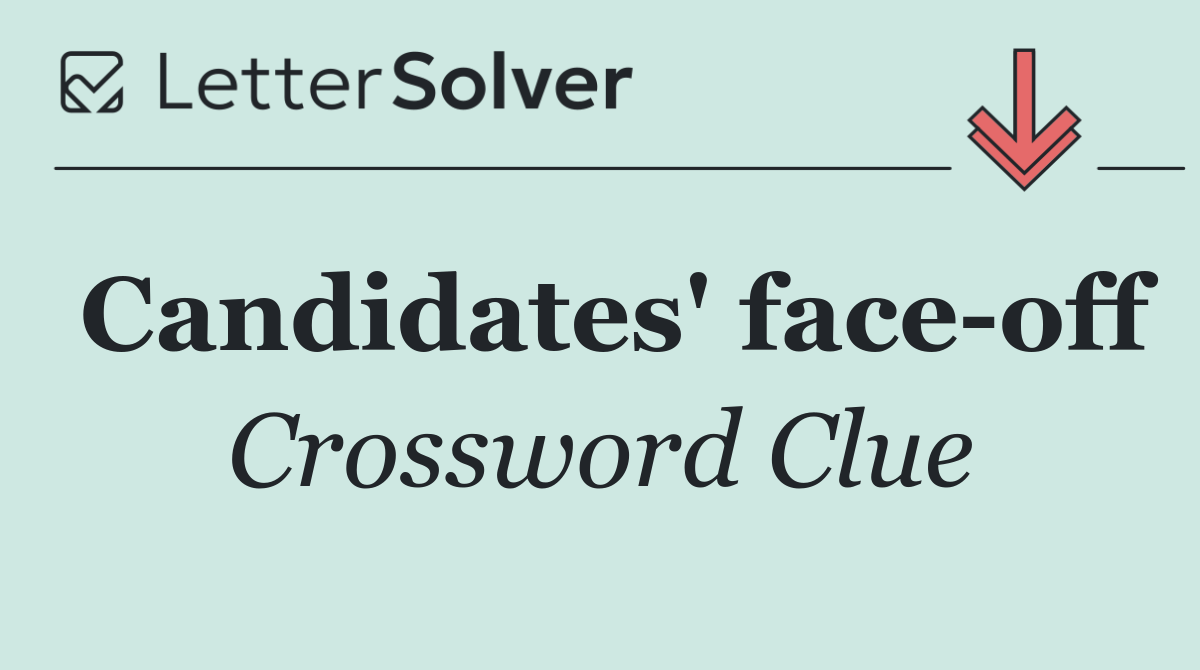Candidates' face off