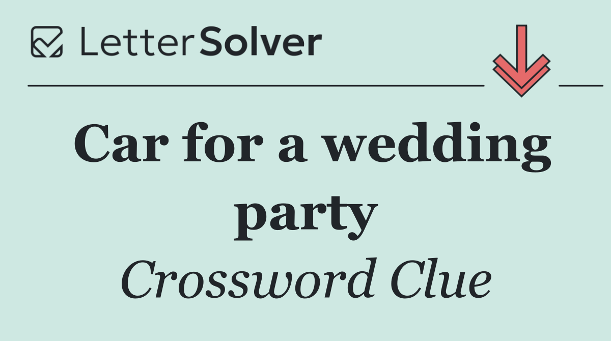 Car for a wedding party