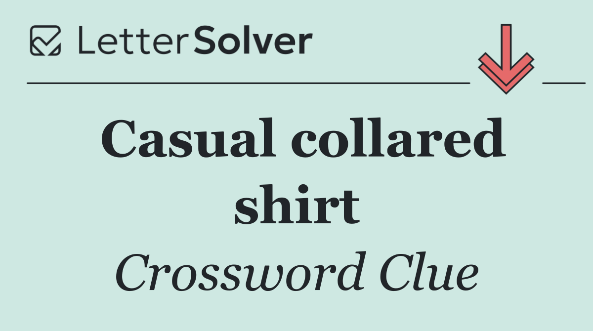 Casual collared shirt