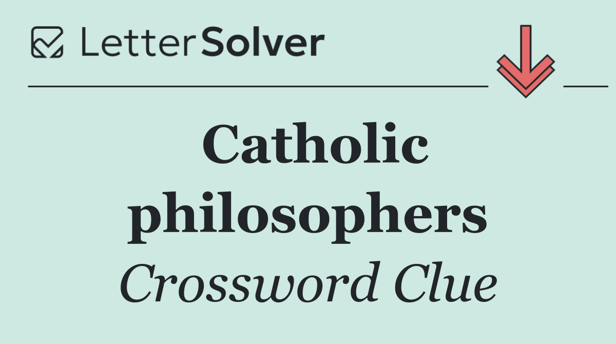 Catholic philosophers